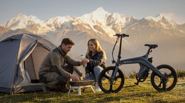 Bicicleta elétrica dobrável DYU T1 20″, 250 W, leve