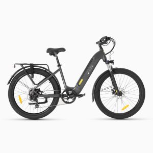 Bicicleta elétrica urbana DYU C1 de 26 polegadas, 500 W, autonomia de 65 km