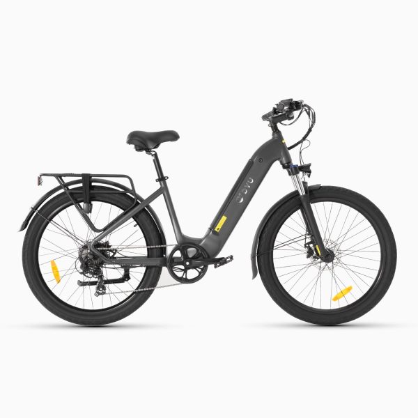 DYU C1 26in City E-Bike, 500W, 65KM Range