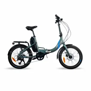 UrbanBiker Vélo pliant électrique Mini PLUS – Mid-Drive, autonomie de 100 km, roues de 20″, freins hydrauliques