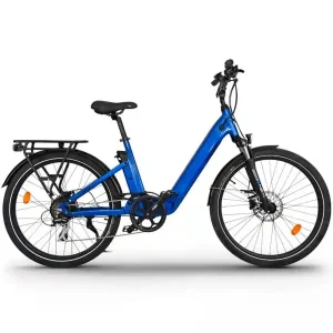 UrbanBiker Vélo de ville électrique UB200 avec suspension complète et batterie de 720 Wh