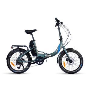 UrbanBiker Vélo pliant électrique Mini PLUS – 20″, Mid-Drive 55Nm, autonomie de 100 km, freins à disque hydrauliques