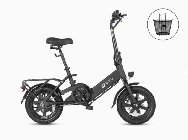 DYU C3 14in Folding E-Bike, 250W, Compact Design - immagine 7