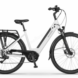 Ecobike LX100 White2025 – Vélo électrique urbain moderne