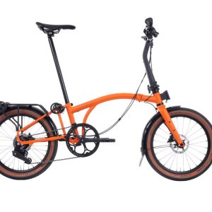 Brompton Vélo pliant G Line 8 vitesses avec cadre à roulettes - Bleu marine foncé, guidon central