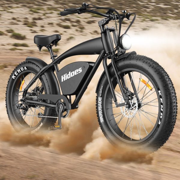 Hidoes B3 1200W Electric Bike - Retro Vintage Fat Tire E-Bike for Adventure and City Rides - Image 4