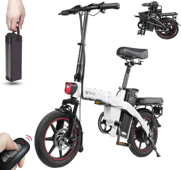 DYU A5 14in Folding E-Bike, 250W, Remote Lock - obrazek 6