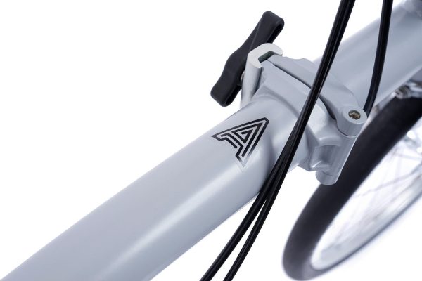 Brompton A Line 3-Speed Folding Bike | Window Grey/Turkish Green, Mid Handlebar - Image 6