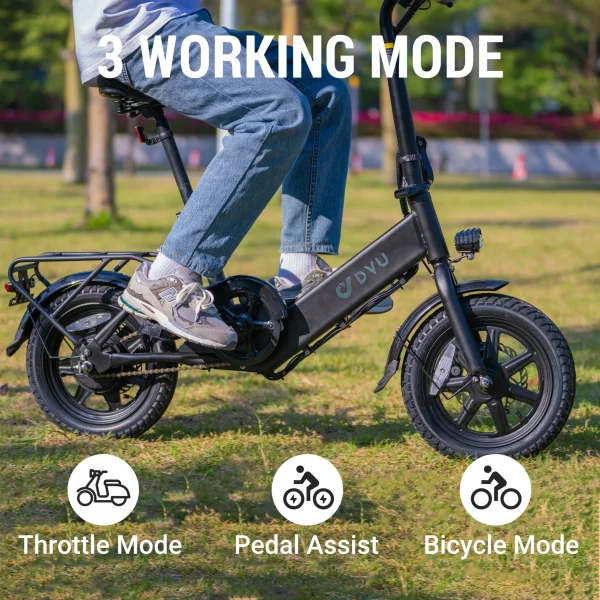 DYU C3 14in Folding E-Bike, 250W, Compact Design - immagine 12