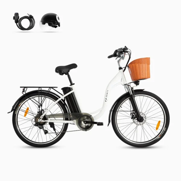 DYU C6 26in City E-Bike, 250W, 60KM Range - immagine 7