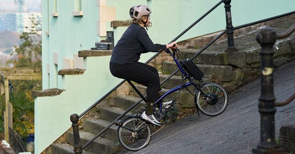 Brompton Electric P Line Explore 12‑Speed Folding E‑Bike – Roller Frame Ready - Image 2
