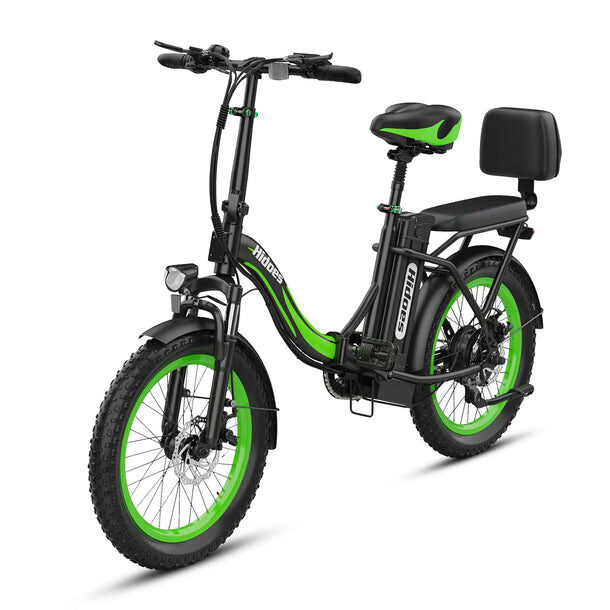 Hidoes C1 750W Folding Electric Bike – Dual Seat, Long-Range, Compact Power - obrazek 3