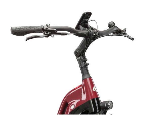 Kross Sentio Hybrid 6.0 500 – Elegant cherry-black gloss e-trekking bike - Image 3