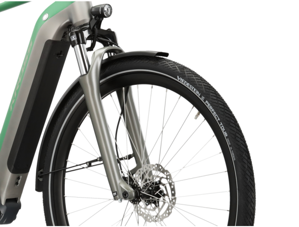 Kross Sentio Hybrid 6.0 500 – Green/gray electric trekking bike - obrazek 3