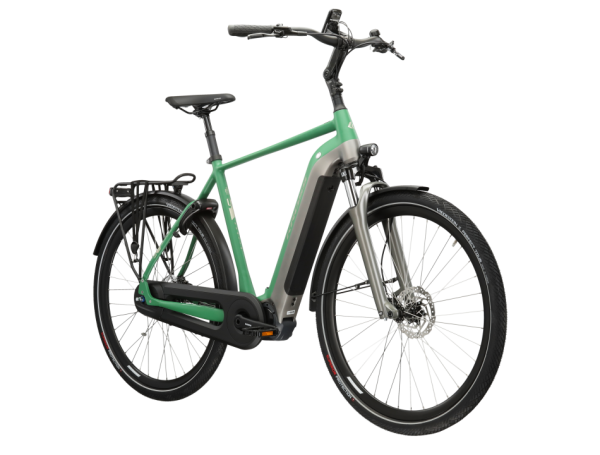 Kross Sentio Hybrid 6.0 500 – Green/gray electric trekking bike - obrazek 2