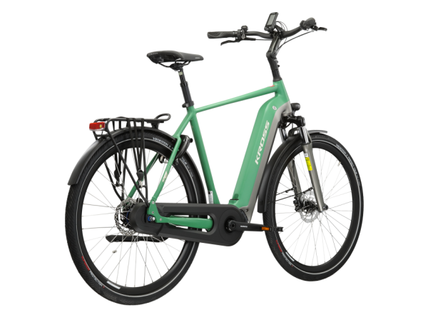 Kross Sentio Hybrid 6.0 500 – Green/gray electric trekking bike - obrazek 5