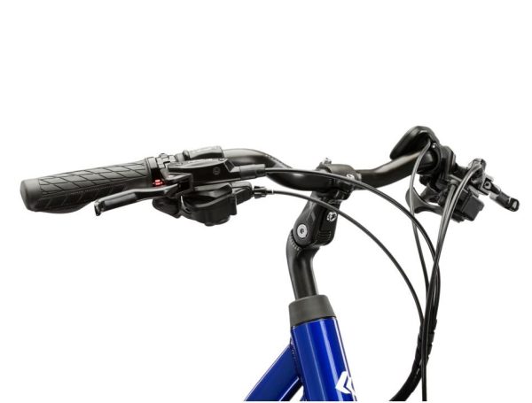 Kross Trans Hybrid 345 – Trekking e-bike 345 Wh, blue-white gloss - Image 5