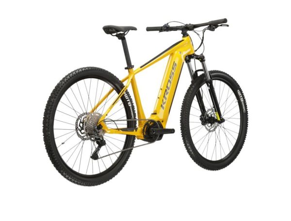 Kross Level Boost 1.0 500 – Electric MTB bike in yellow and black - Image 2
