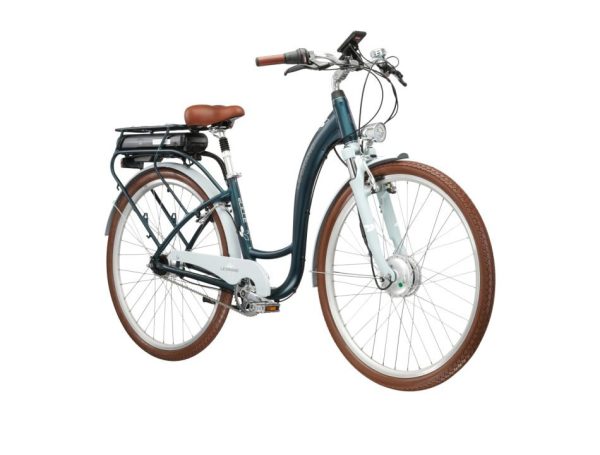 Kross Le Grand Elille 2 – Urban e-bike 447 Wh, turquoise-white matte - Image 2