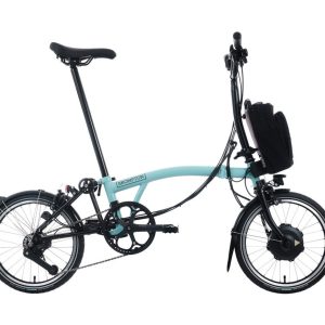 Brompton Electric Vélo pliant urbain 4 vitesses C Line - Portée de 45 milles, assistance au pédalage intelligente