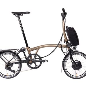 Brompton Electric P Line Urban – Vélo électrique pliable léger à 4 vitesses avec porte-rouleaux