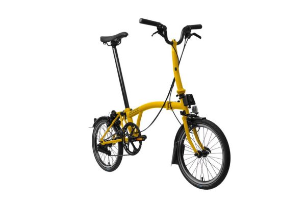 Brompton C Line 6-Speed Folding Bike - Bumblebee Yellow, Mid Handlebars - Image 3