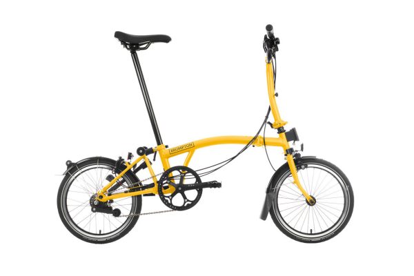 Brompton C Line 6-Speed Folding Bike - Bumblebee Yellow, Mid Handlebars