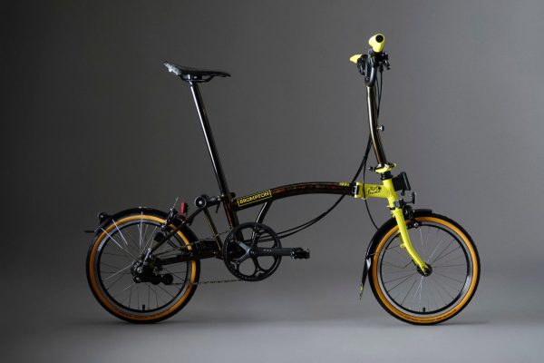Brompton x Tour de France C Line 6-Speed Folding Bike - Leaders Yellow, Mid Handlebars