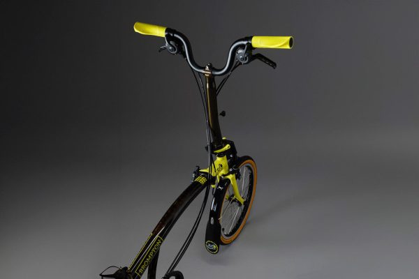 Brompton x Tour de France C Line 6-Speed Folding Bike - Leaders Yellow, Mid Handlebars - Image 4