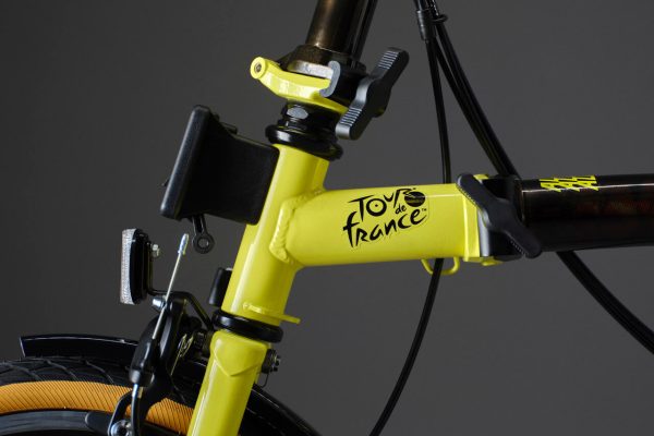 Brompton x Tour de France C Line 6-Speed Folding Bike - Leaders Yellow, Mid Handlebars - Image 9