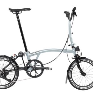 Brompton Vélo pliant P Line 12 vitesses | Titane léger, 12 vitesses, Lunar Ice