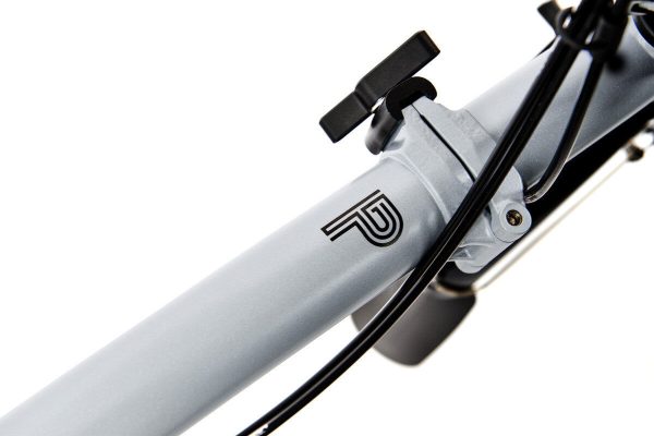Brompton P Line 12-Speed Folding Bike | Lightweight Titanium, 12 Gears, Lunar Ice - Image 9