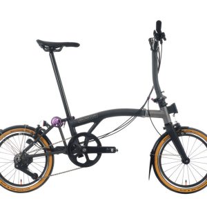 Brompton Vélo pliant Explore T Line 12 vitesses - Ceratech noir, guidon central