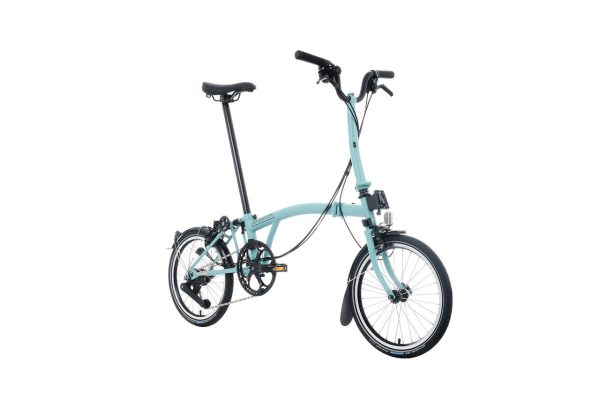 Brompton C Line 12-Speed Folding Bike - Turkish Green, Mid Handlebars - Image 3