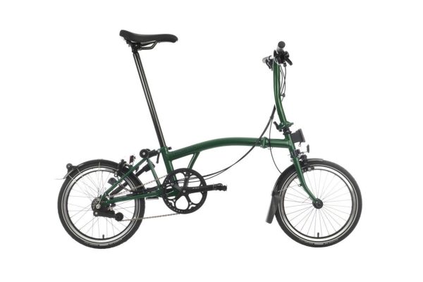 Brompton C Line 2-Speed Folding Bike - Racing Green, Low Handlebars
