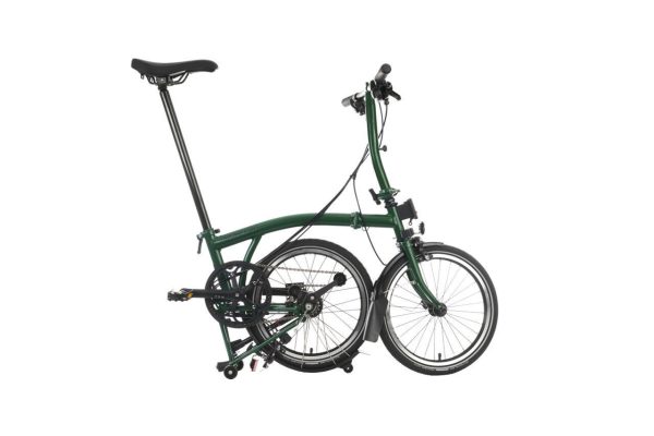 Brompton C Line 2-Speed Folding Bike - Racing Green, Low Handlebars - Image 4