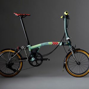 Brompton x Tour de France Vélo pliant 12 vitesses P Line - Sprinters vert clair, guidon bas