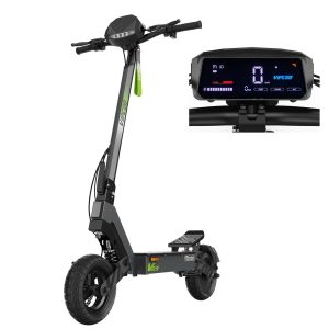 VIPCOO Scooter électrique tout-terrain VS3 800 W – Portée 50 km, écran tactile, conçu pour la ville et l'aventure