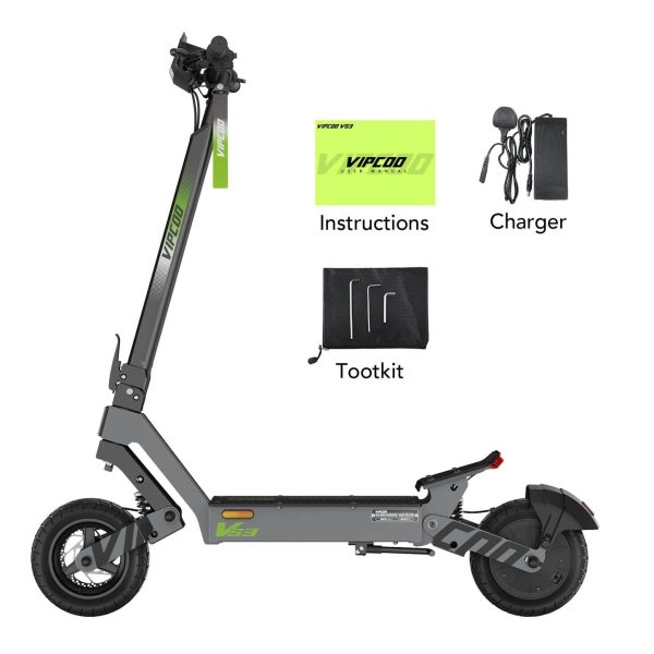 VIPCOO VS3 800W Off-Road Electric Scooter – 50KM Range, Touchscreen, Built for City & Adventure - Image 15