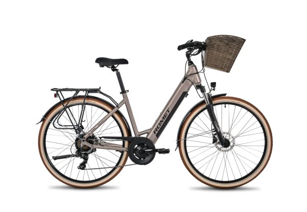 Romet Wave AN 1.0 504Wh with basket – Stylish urban electric bike - Image 2