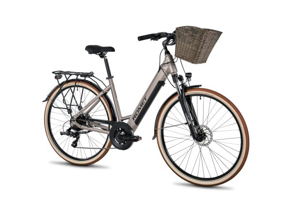 Romet Wave AN 1.0 504Wh with basket – Stylish urban electric bike
