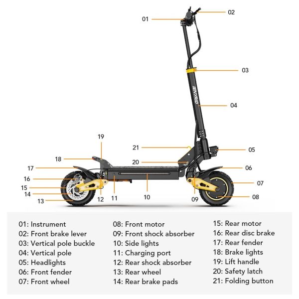 iENYRID ES1 2400W Off-Road Scooter, 60KM - Image 17
