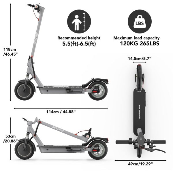 iENYRID M1 500W Folding Electric Scooter – Smart App Control, Dual Brakes, Off-Road Tires - Image 20