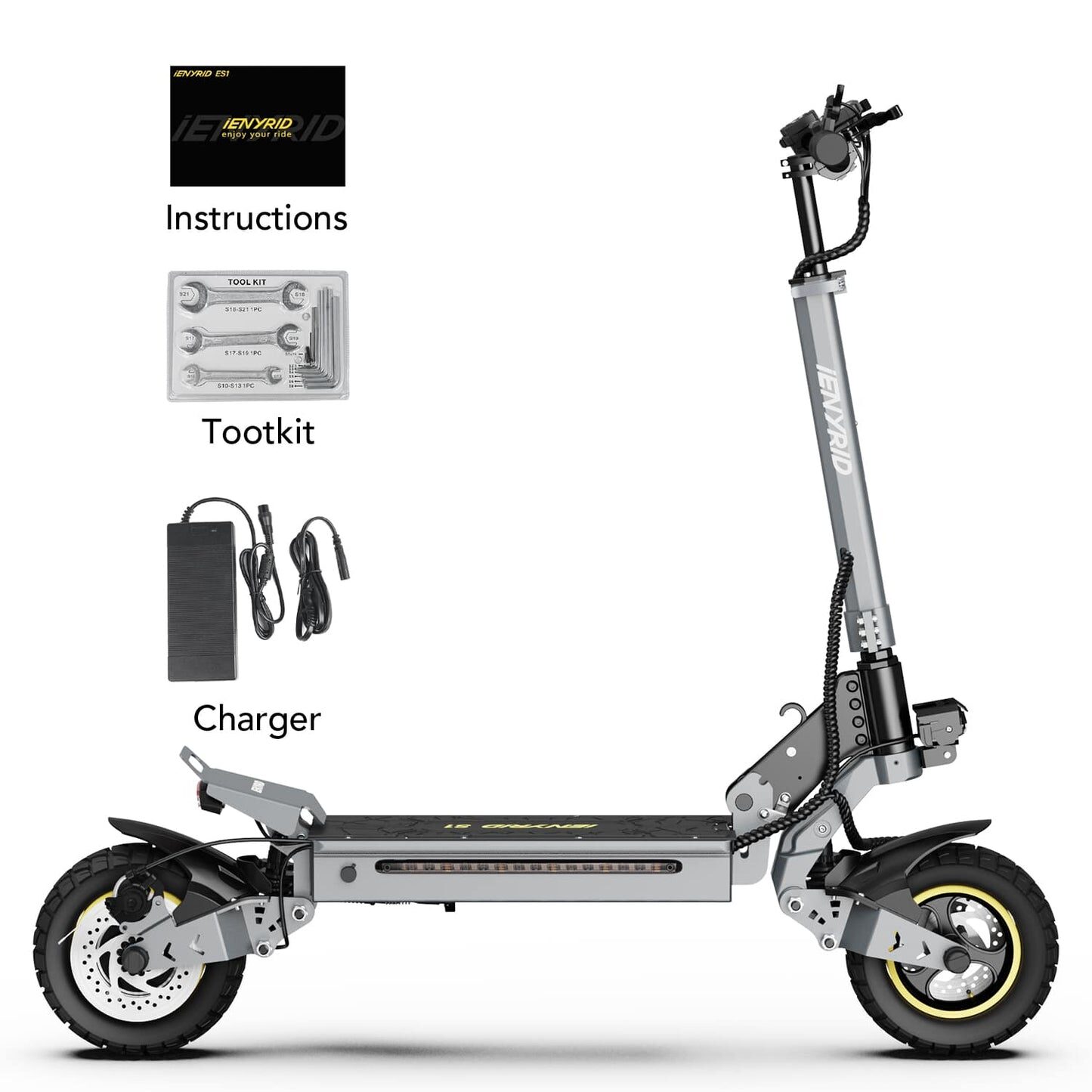 iENYRID S1 700W Off-Road Electric Scooter – 40KM Range, Dual Suspension, Fat Tyres - Bild 14
