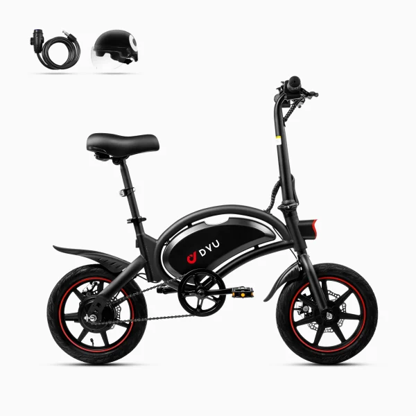 DYU D3F 14in Mini Folding E-Bike, 250W, 60KM Range - immagine 7