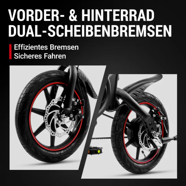 DYU D3S Bicicleta eléctrica plegable mini de 14 pulgadas