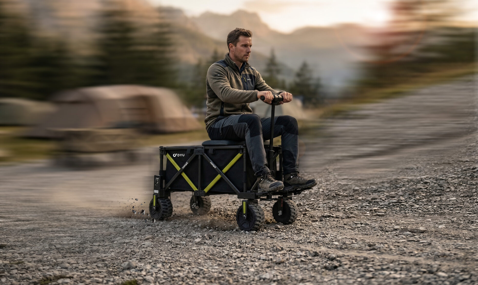 DYU CampX Foldable Electric Wagon