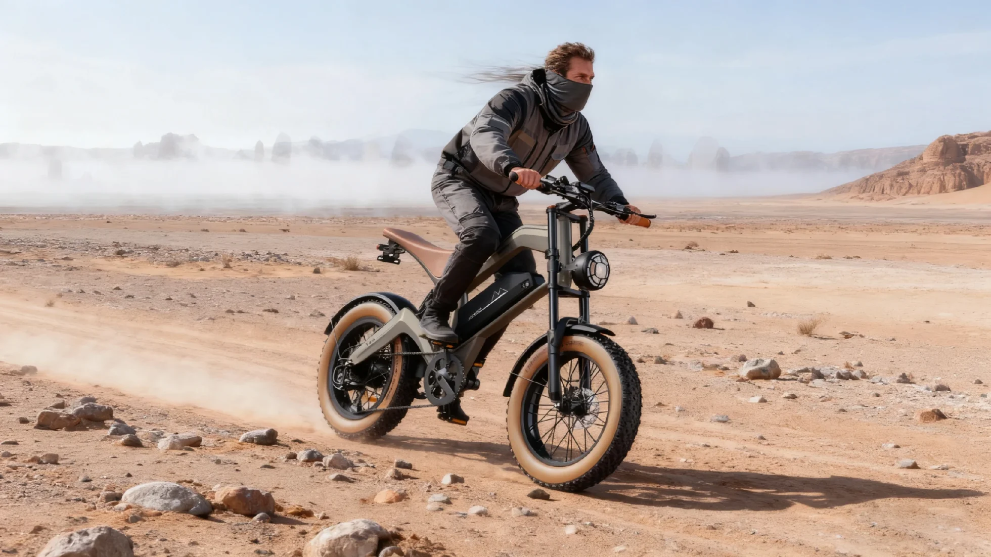 M20 All-Terrain fat tire e-bike on a desert trail