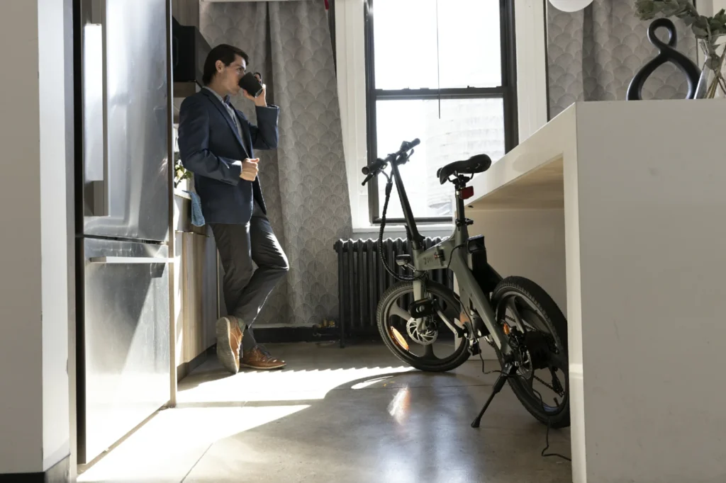 DYU T1 stored indoors before setting pedal assist for a city ride cover