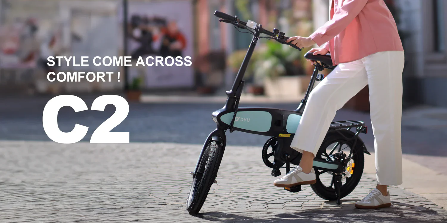 Bicicleta eléctrica plegable DYU C2